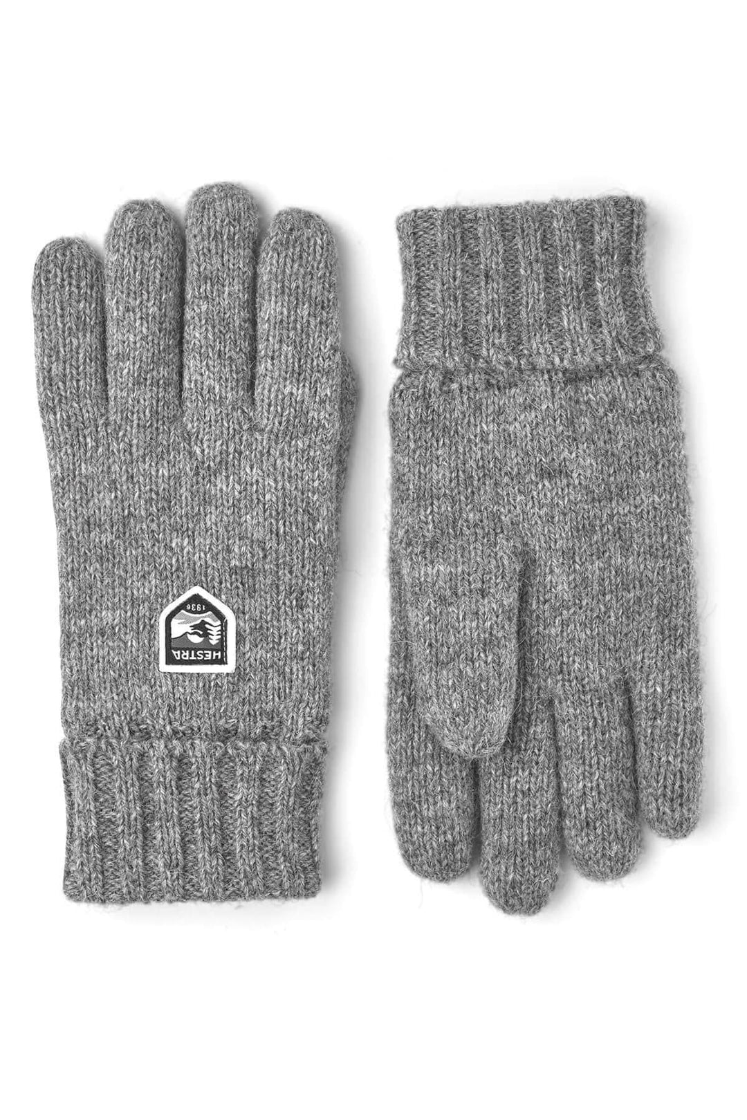 Gant en laine Shetland gris avec isolation Thinsulate, résistant à l'humidité, conçu pour la chaleur et le confort.