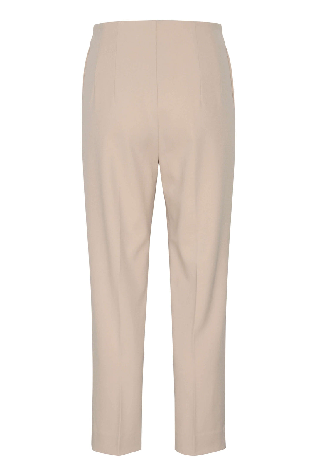 Pantalon Kayden, dos, couleur beige, coupe 7/8e, avec poches, en tricot léger, pour un style élégant.