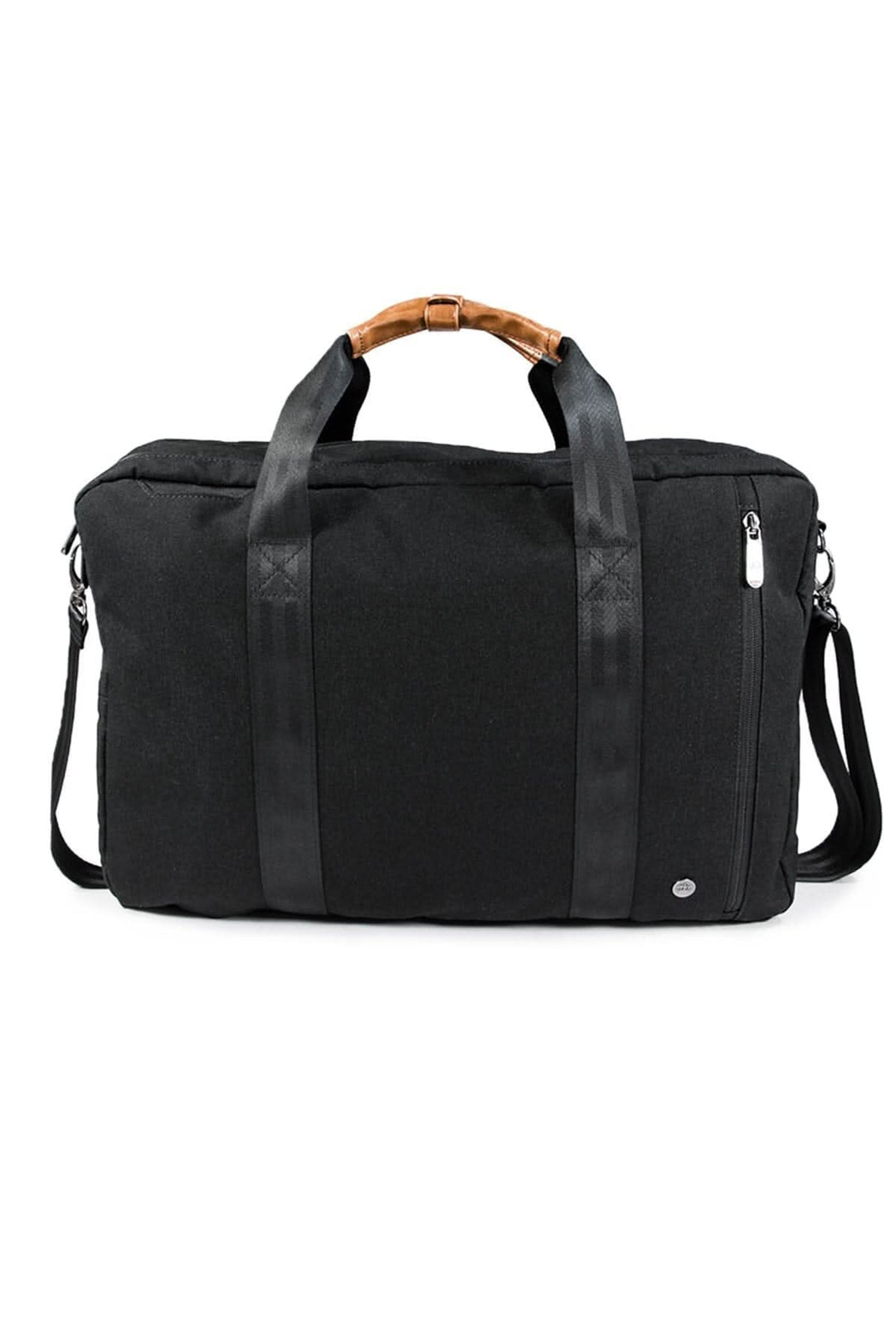 Sac à dos messager recyclé 31L avec compartiment à vêtements, en polyester 600D résistant aux intempéries.