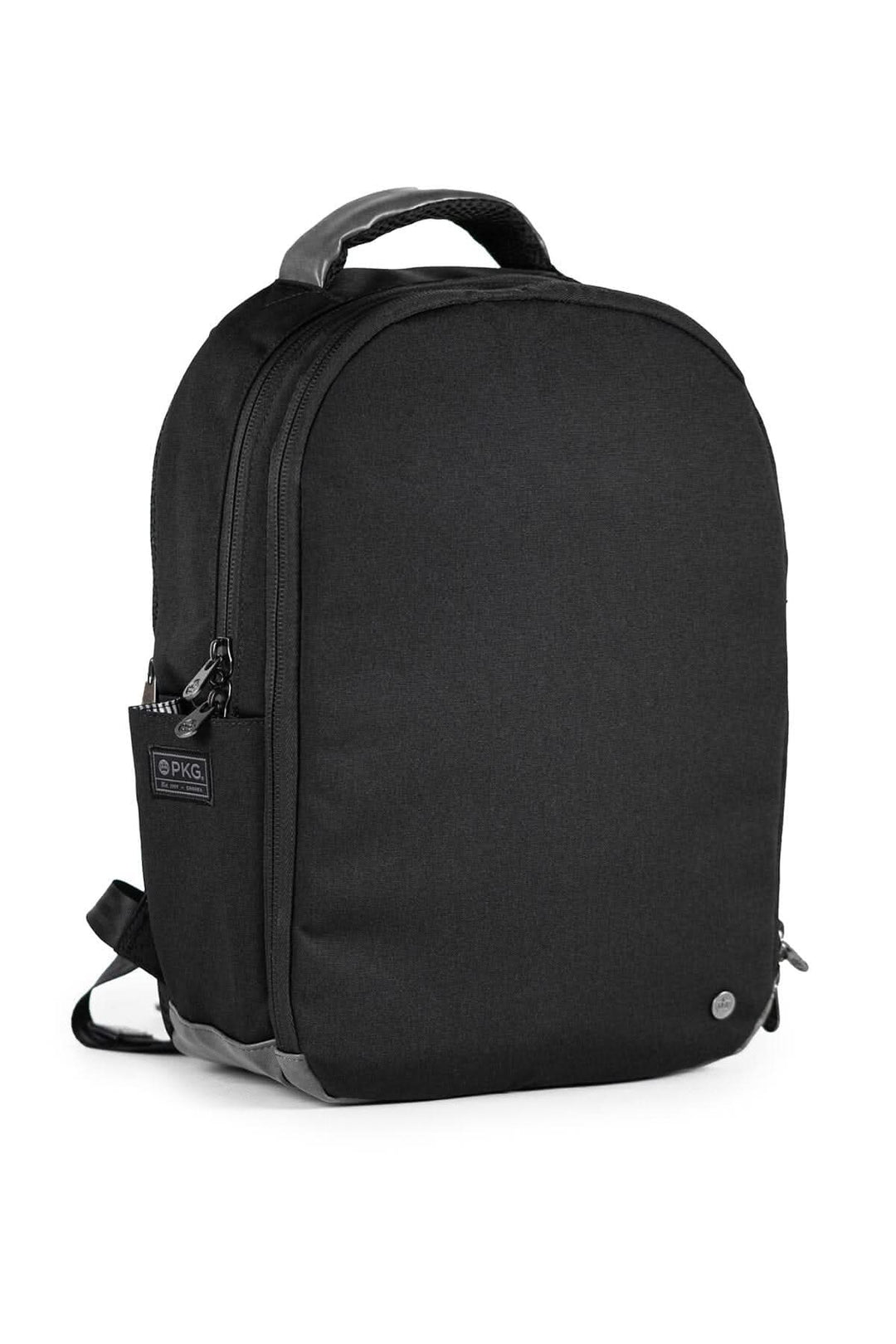 Sac à dos recyclé PKG Durham commuter 17L, profil mince, tissu en polyester 600D, rangement fonctionnel.