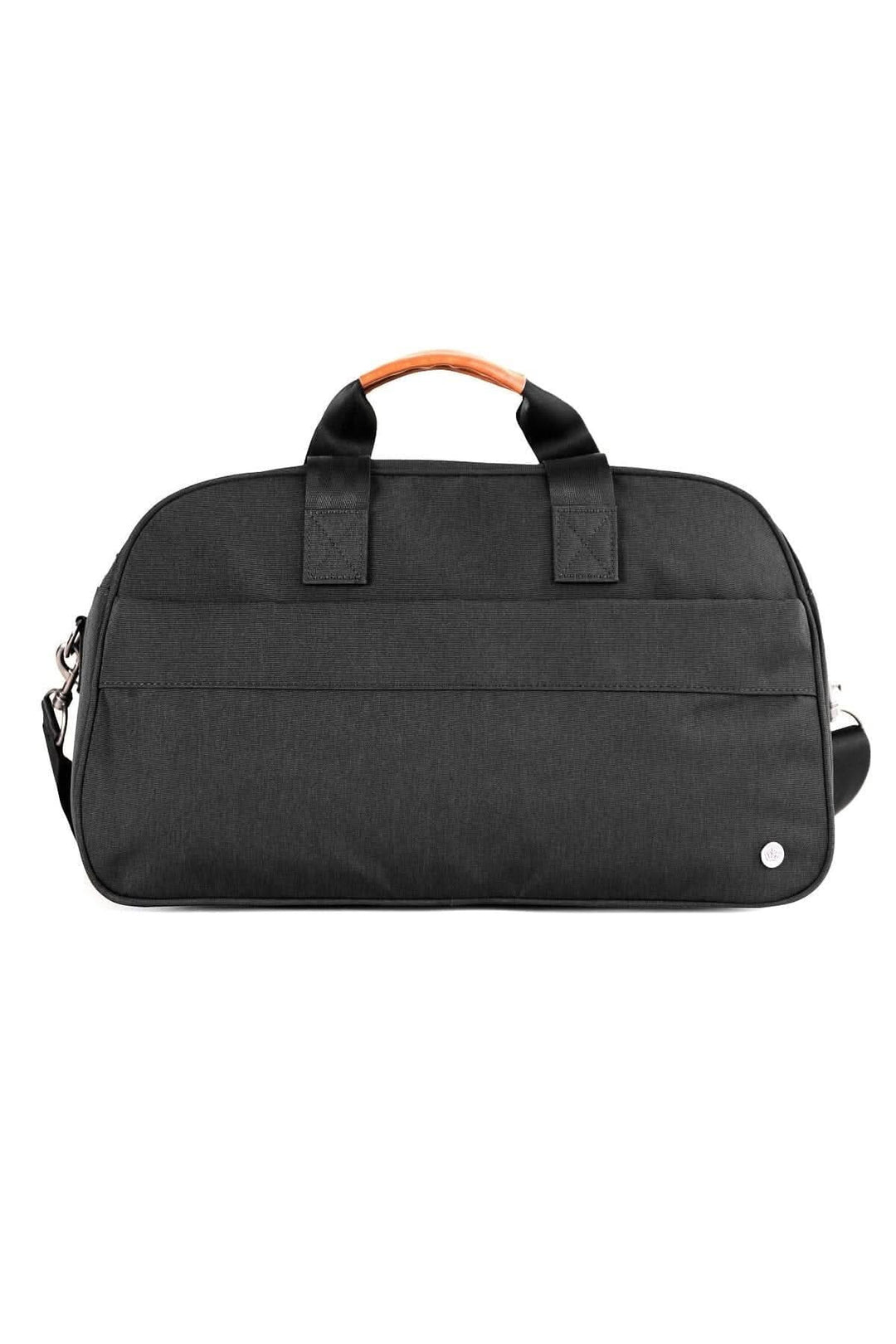 Sac de sport recyclé 26L Westmount avec poignes en cuir végétalien et bandoulière.